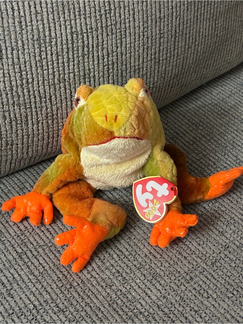 Ty Beanie Buddies Prince the Frog 2000 Vintage